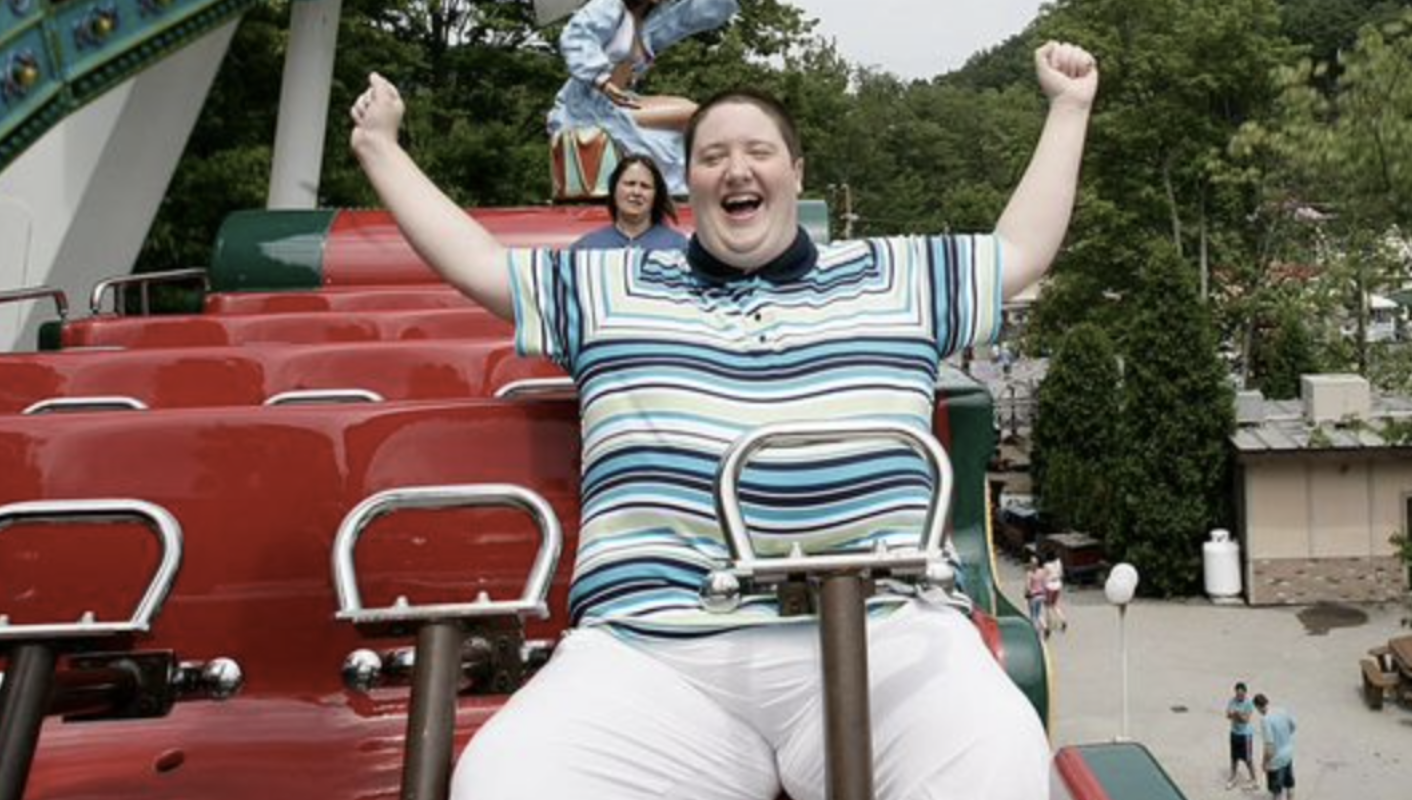 Knoebels Amusement Park in Elysburg, Pennsylvania was love at first sight.  "I was instantly attracted to him sexually and mentally,” she said. “I wasn’t freaked out, as it just felt so natural, but I didn’t tell anyone about it because I knew it wasn’t ‘normal’ to have feelings for a fairground ride."